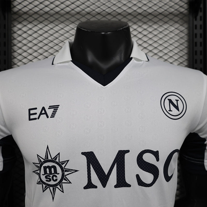 Camisa Napoli White 24-25 Versão Jogador