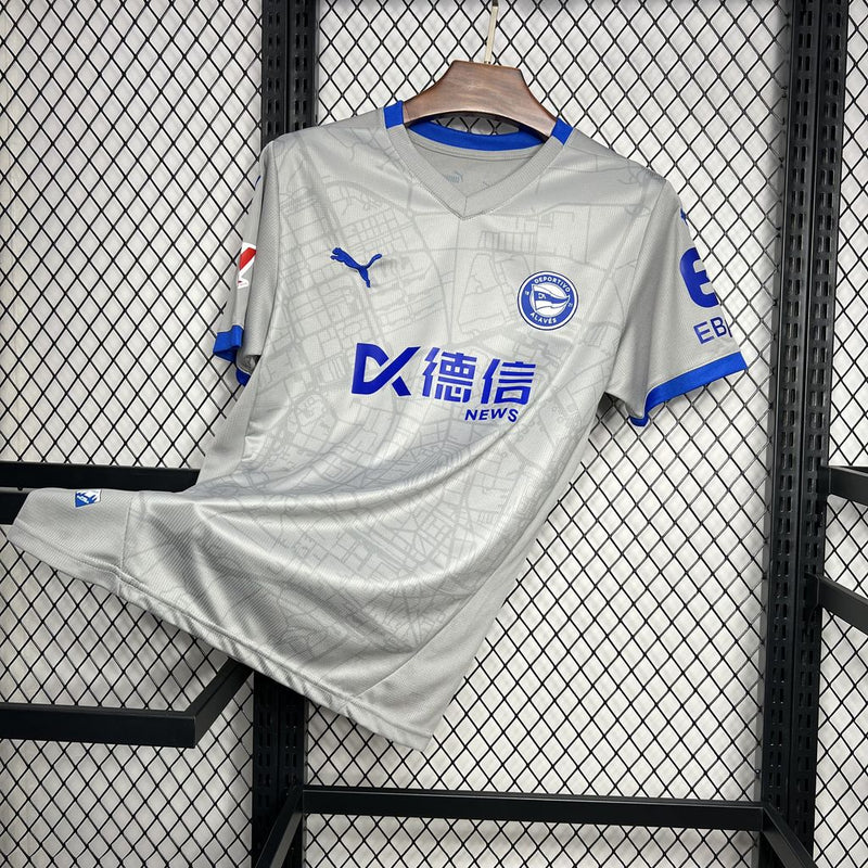 Camisa Deportivo Alavés 24-25 Cinza