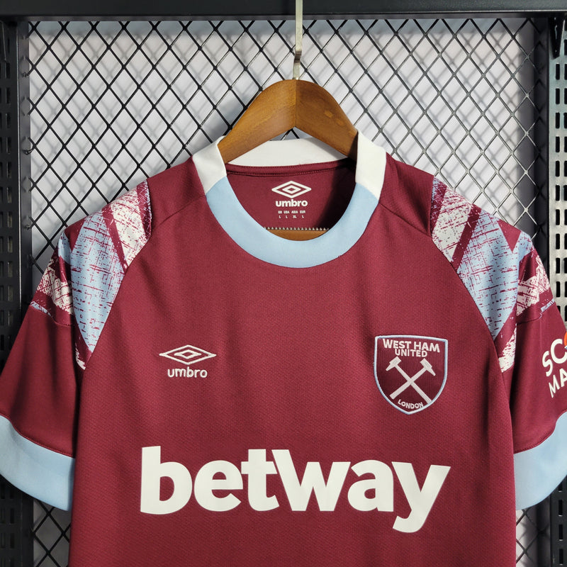 Camisa West Ham 22/23 Versão Masculina