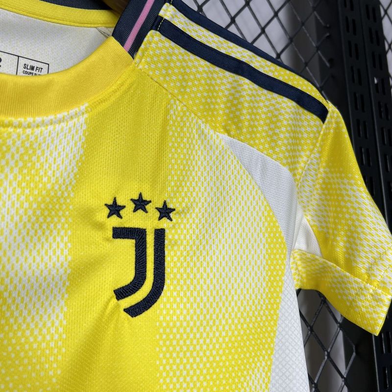 Kit Infantil Juventus 24-25 Amarelo