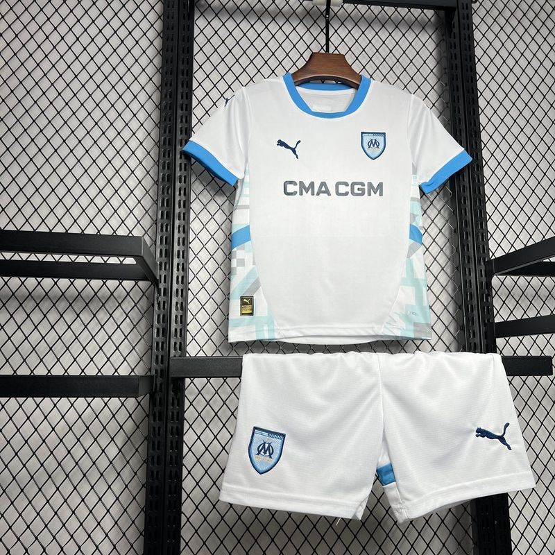 Kit Infantil Olympique de Marseille 24-25 White