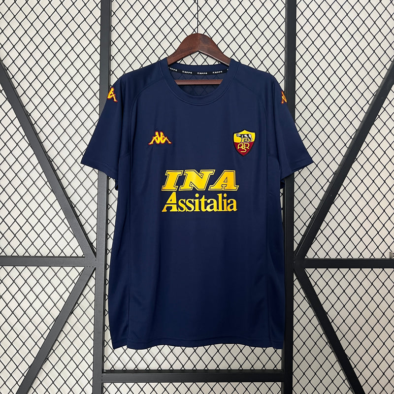 Camisa Retrô Roma 2000-01 Azul