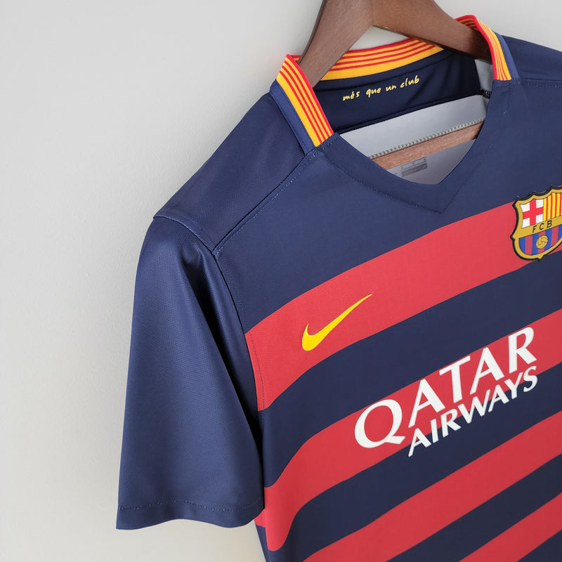 Camisa Retrô Barcelona 2015-16 Listrada