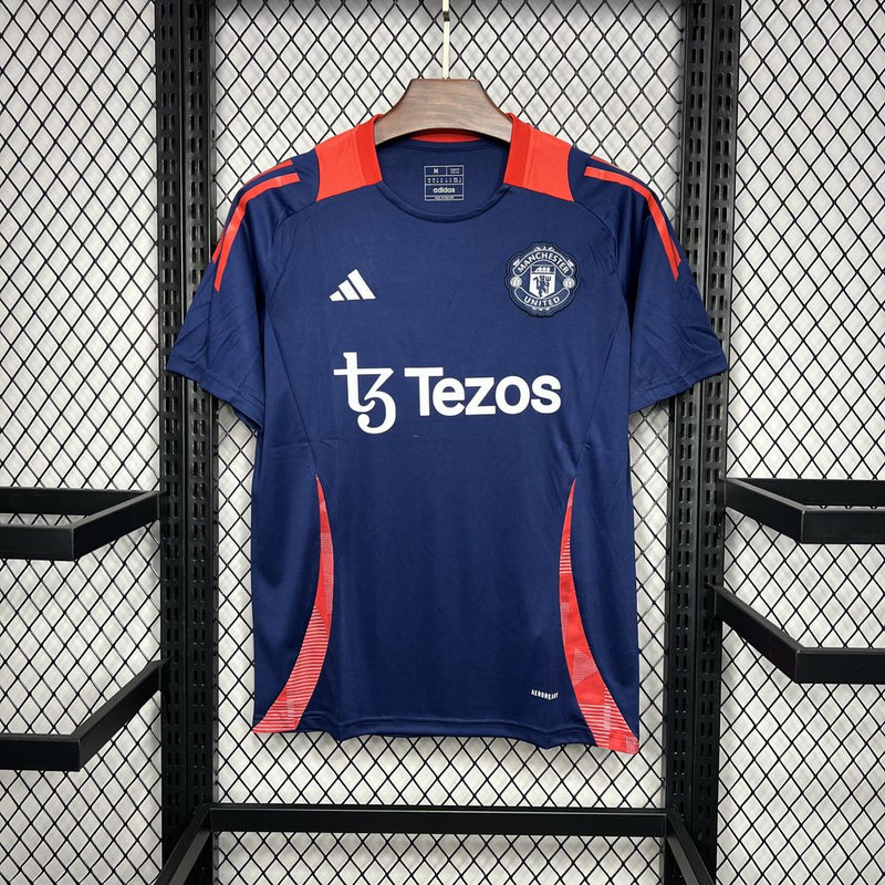 Camisa Manchester United 24-25 Pré-Jogo Blue