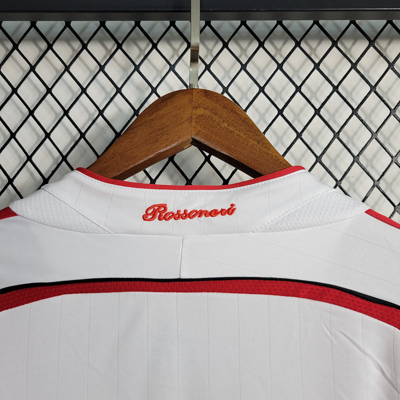 Camisa Retrô Milan White 2006-07 Manga Longa