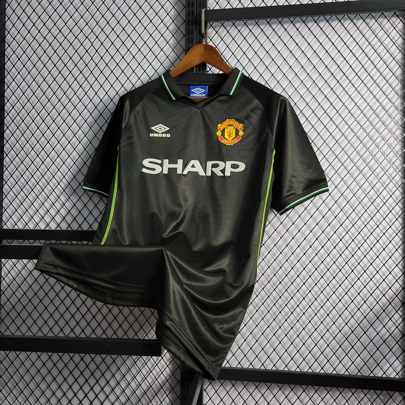 Camisa Retrô Manchester United 1998 Black