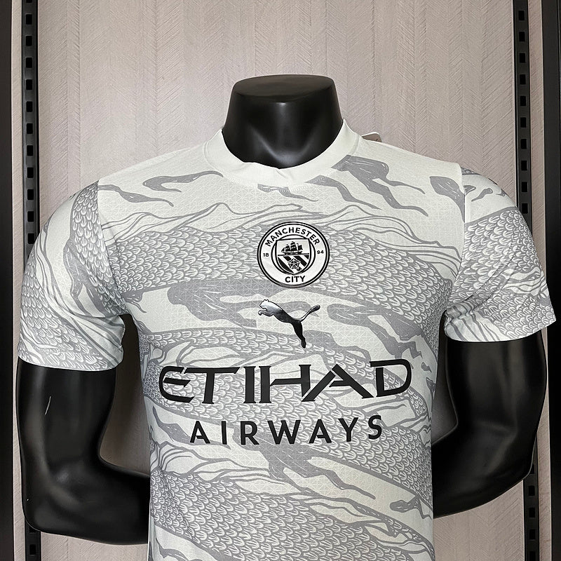 Camisa Manchester City Ano Do Dragão 24-25 Versão Jogador