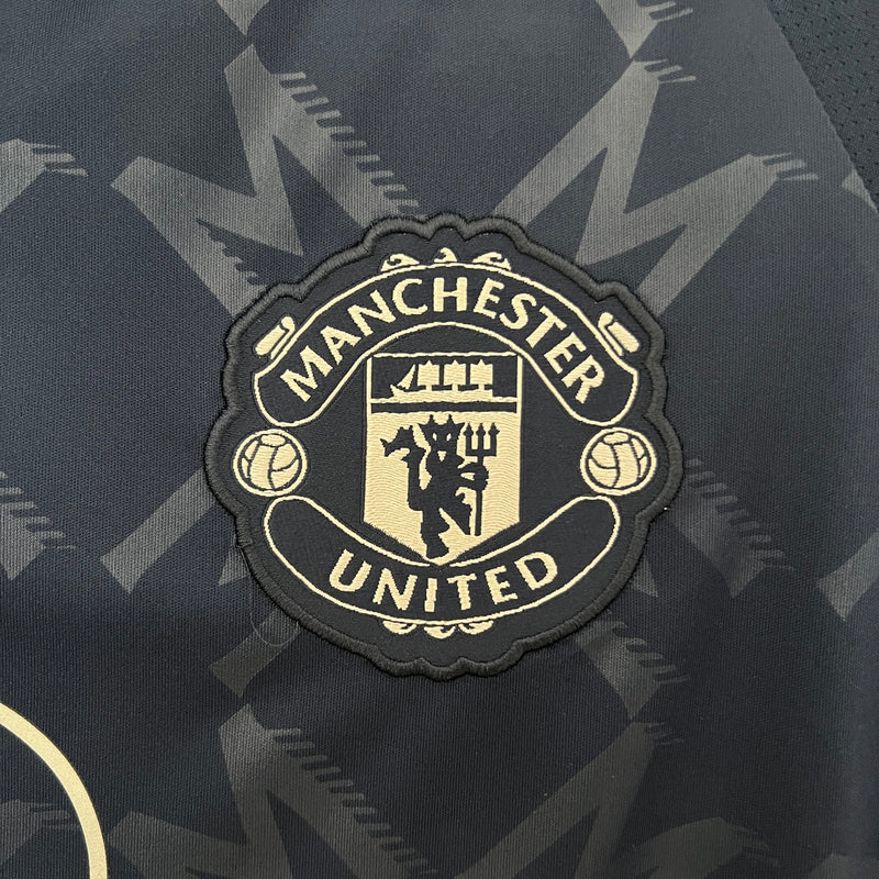 CAMISA LANÇAMENTO DO MANCHESTER UNITED 24-25 AZUL