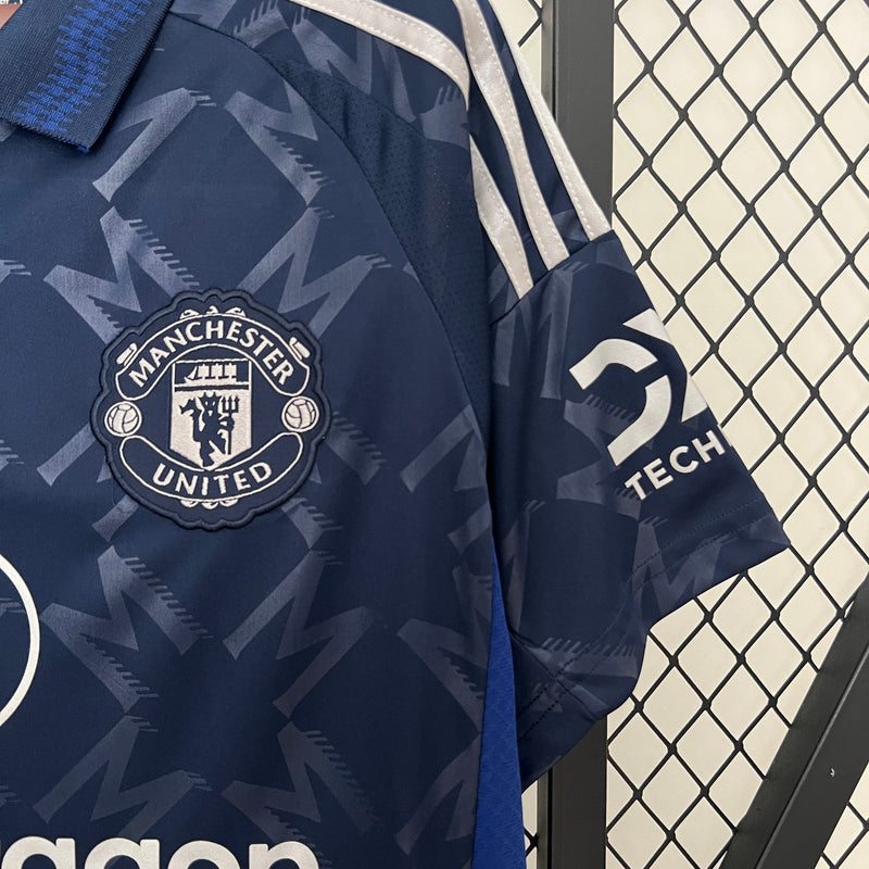 CAMISA LANÇAMENTO DO MANCHESTER UNITED 24-25 AZUL