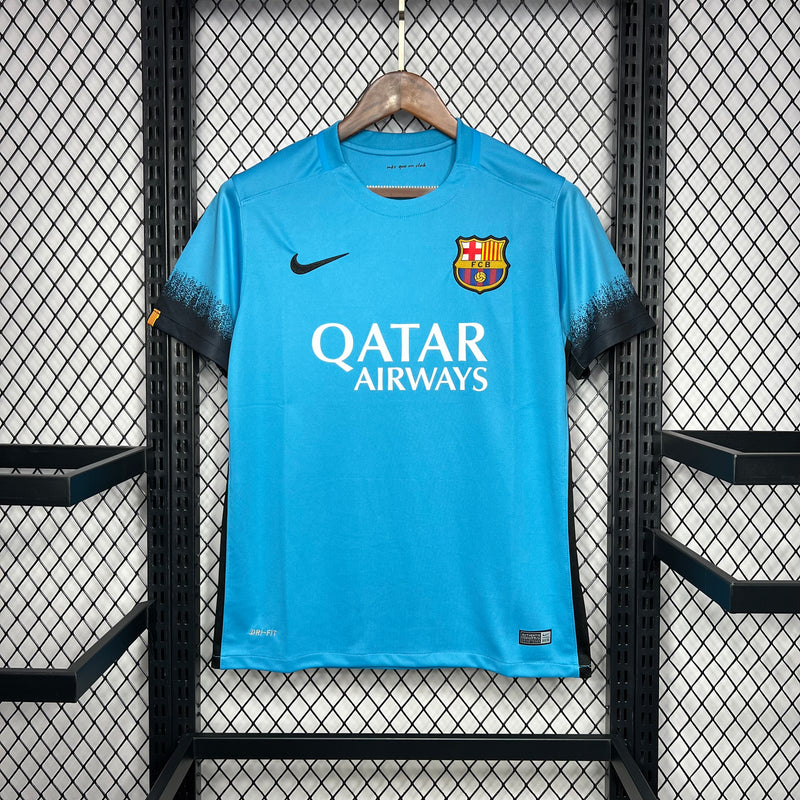 Camisa Retrô Barcelona 2015-16 Azul