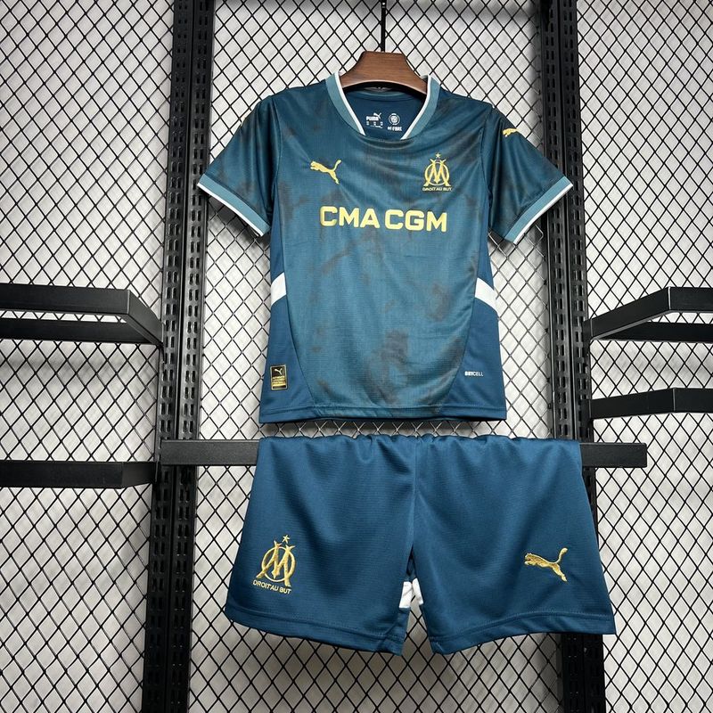 Kit Infantil Olympique de Marseille 24-25 Blue