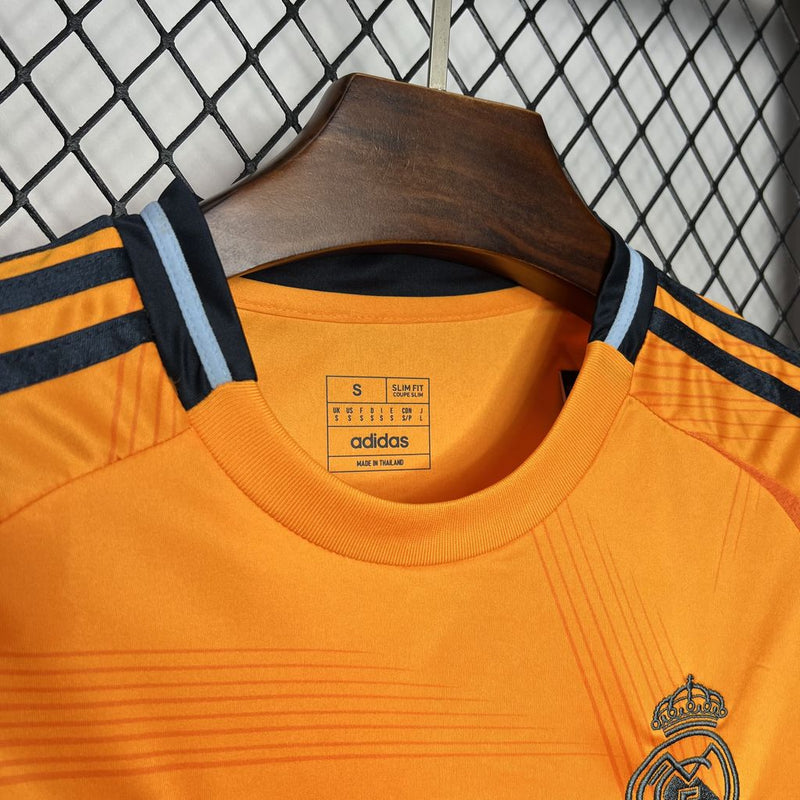 CAMISA LANÇAMENTO DO REAL MADRID 24-25 LARANJA