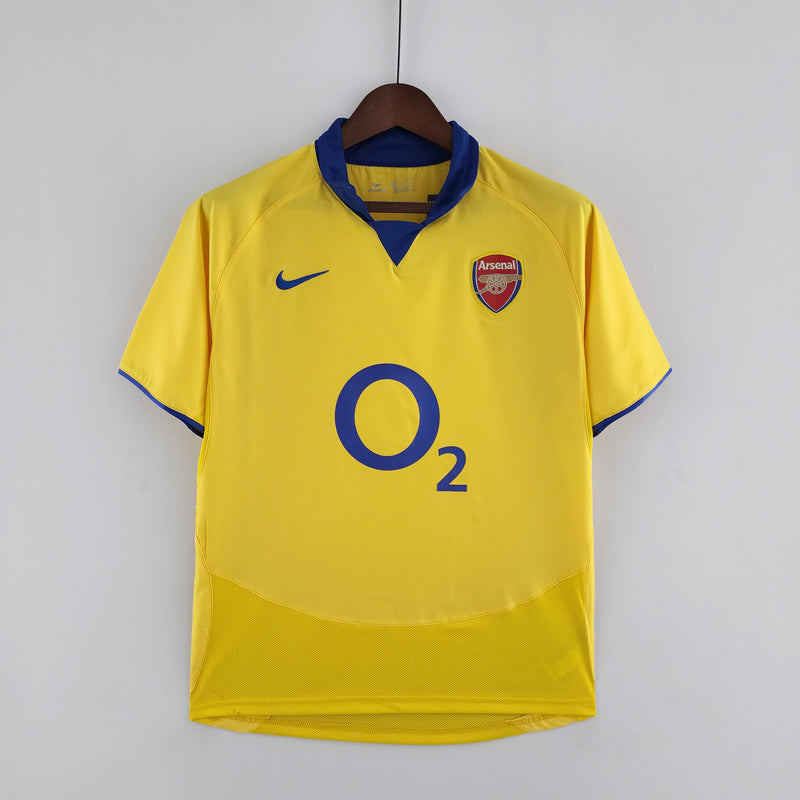 Camisa Retrô Arsenal 2003-04 Amarela