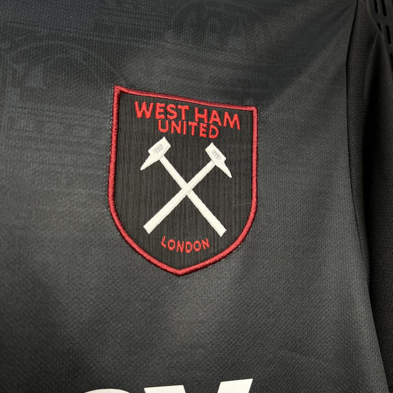 CAMISA DO WEST HAM 24-25 PRETO